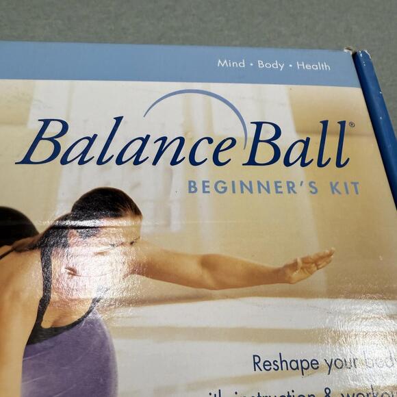Gaiam Beginner Balance Ball Small 55cm Includes Ball Plug & DVD - Picture 3 of 6